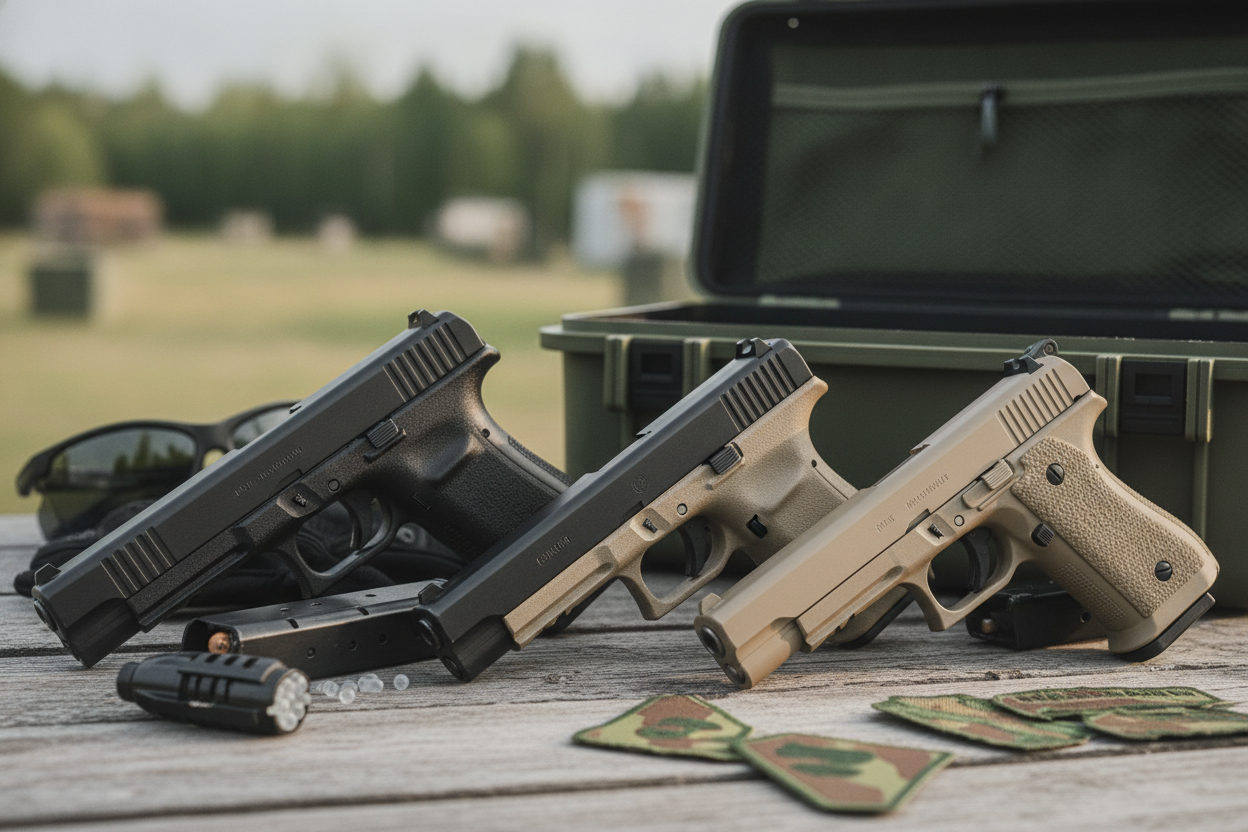 Guide til softgun pistoler: Find den rette hardball pistol